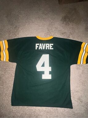 Vintage Brett Favre Green Bay Packers Jersey Logo Athletic 90s NFL Size Medium M